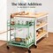 Best Choice Products 2-Tier Rolling Bar Cart Indoor/Outdoor w/ Storage Shelves, Wine Rack, Lockable Wheels